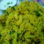 Gatte Ka Pulao(Gram Flour Dumplings with Rice)