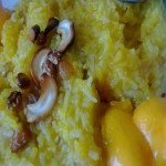 Sweet Saffron Mango Pulao