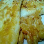 Quesadillas with Baked Beans and Tomato Salsa 