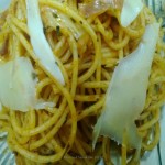 Spaghetti in Homemade Tomato sauce with Herbs and Basil