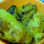 Potato Stuffed Green Chili Peppers