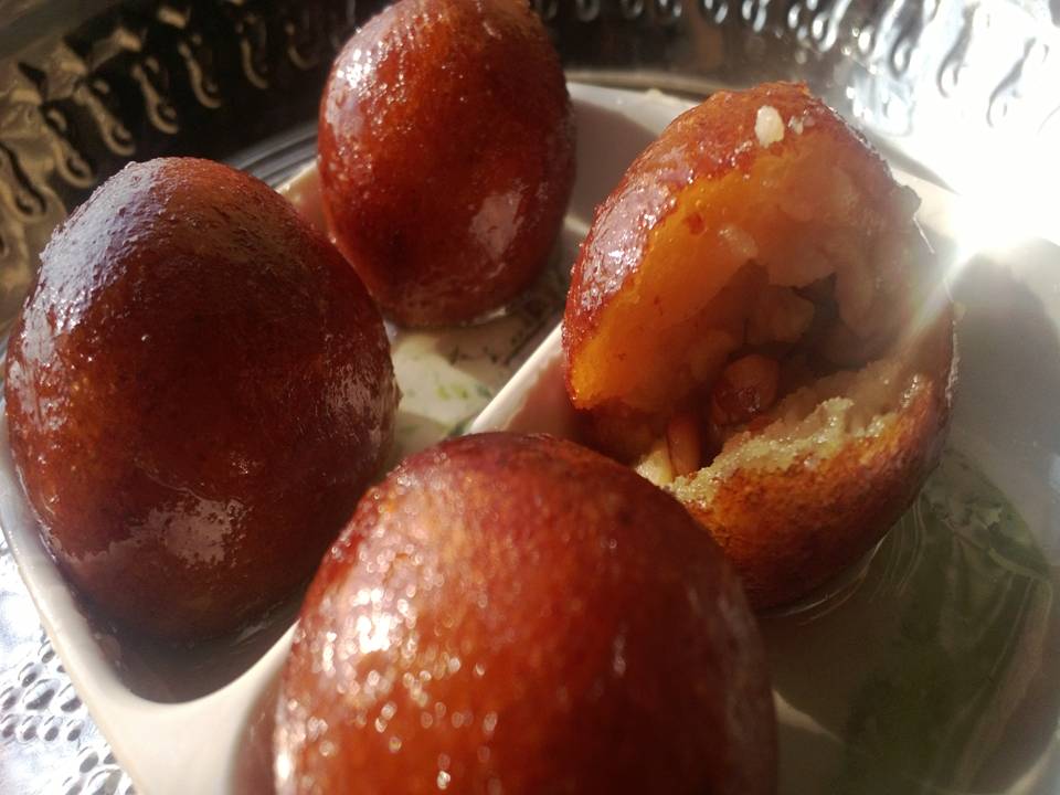 Chironji(Chiroli) stuffed Gulab Jamun