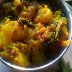 Aloo Methi (Potatoes and Fenugreek Leaves Fry)