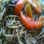 Spaghetti with Pesto Sauce