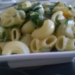 Macaroni with Garlic Chives and Herbs