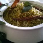 Curry Leaf Rice/Kari Patta Chawal/Karivapalai Saadam