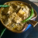 Methi Malai Paneer(A lovely curry of Paneer and Fenugreek Leaves)