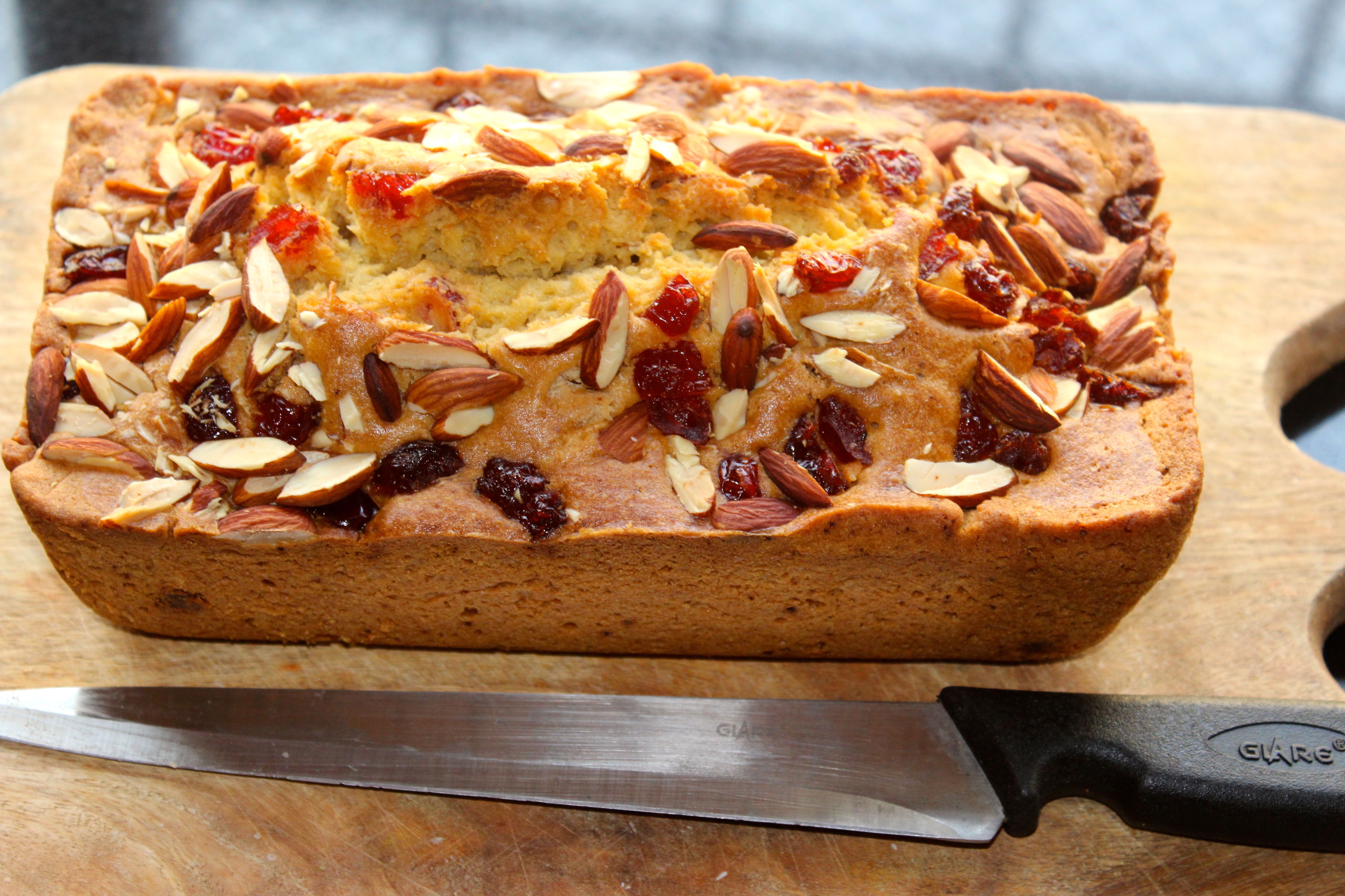 Almond and Cherry Tea Loaf