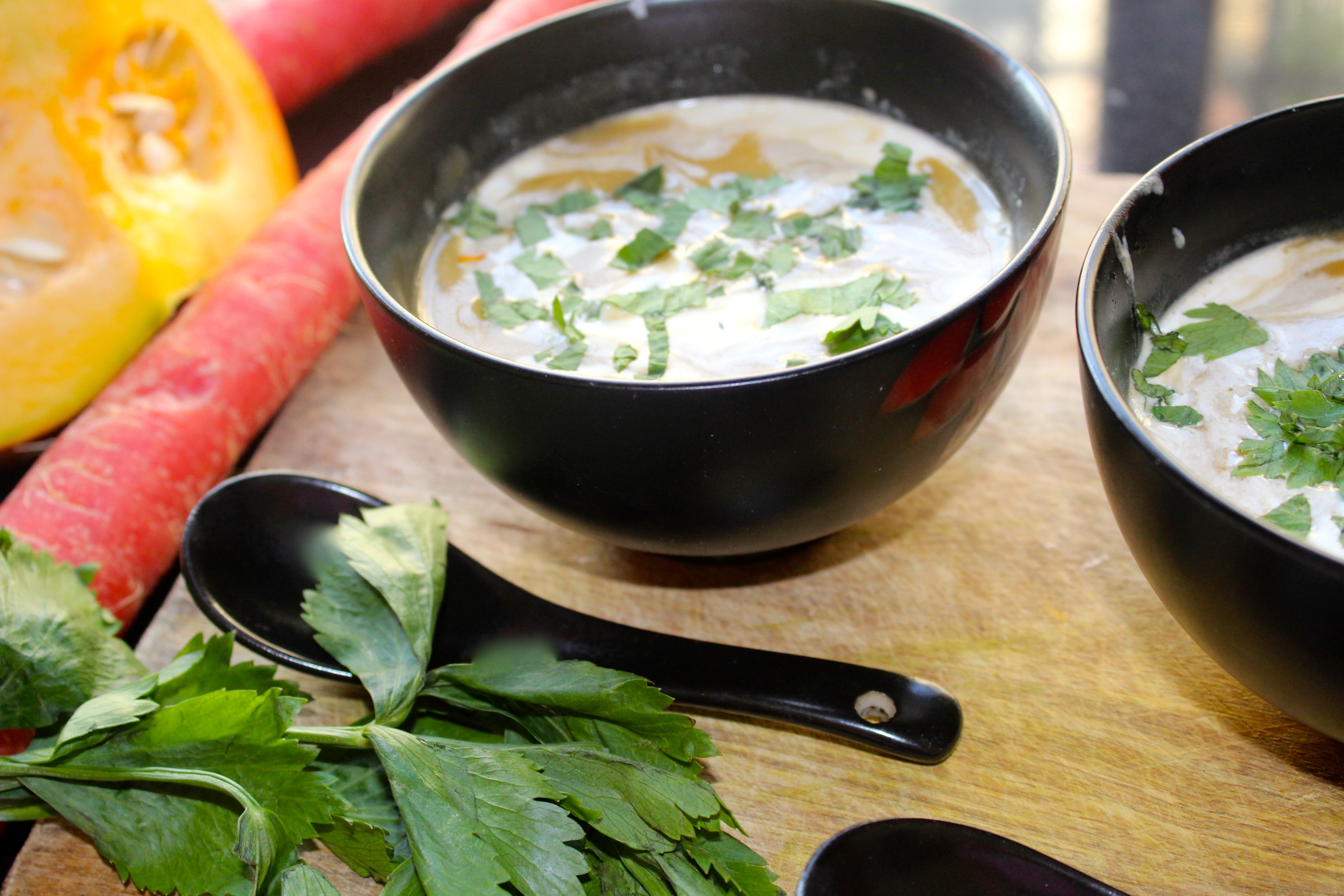 Golden Pumpkin and Carrot Soup