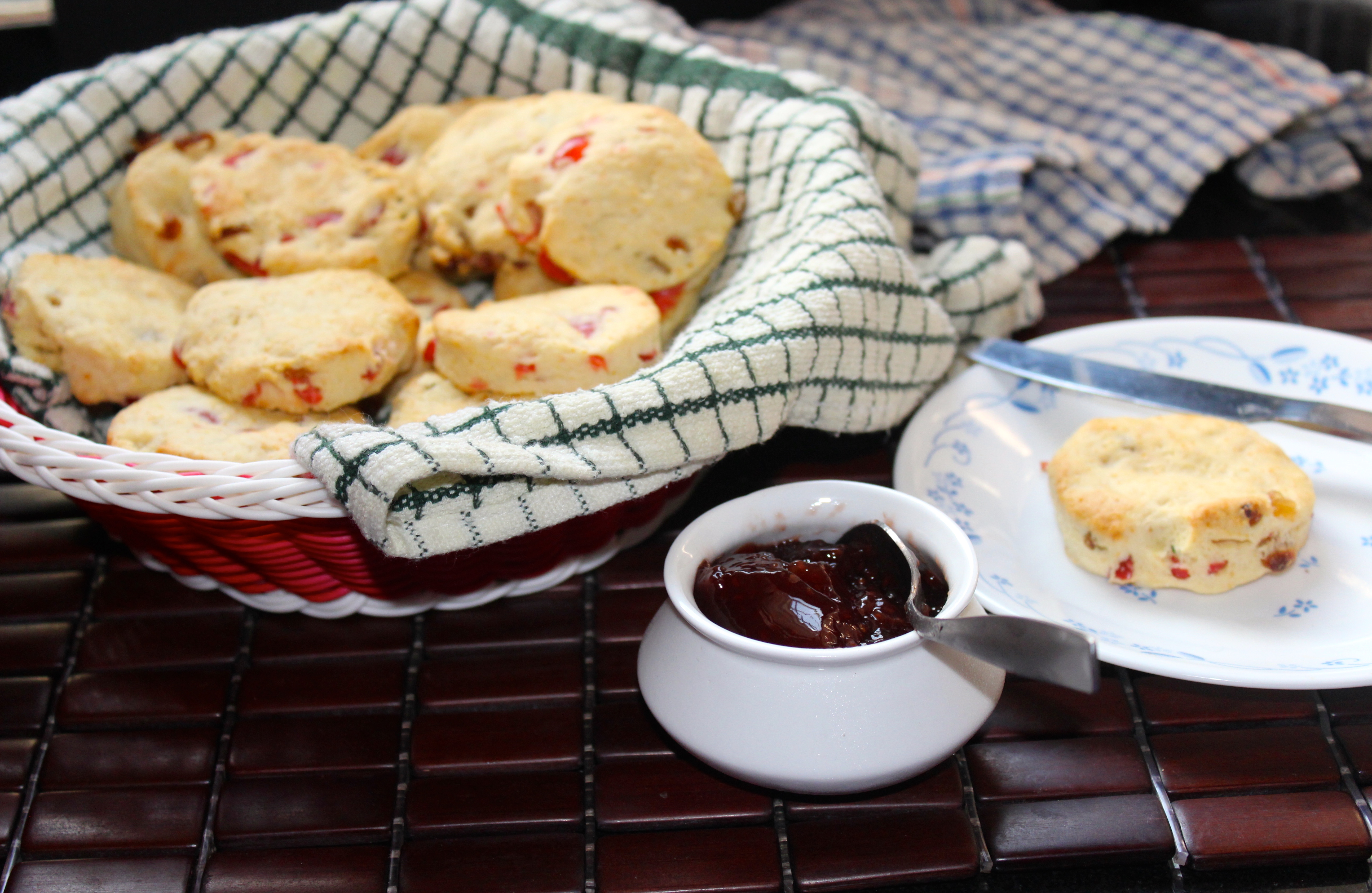 Raisin and Cherry Scones