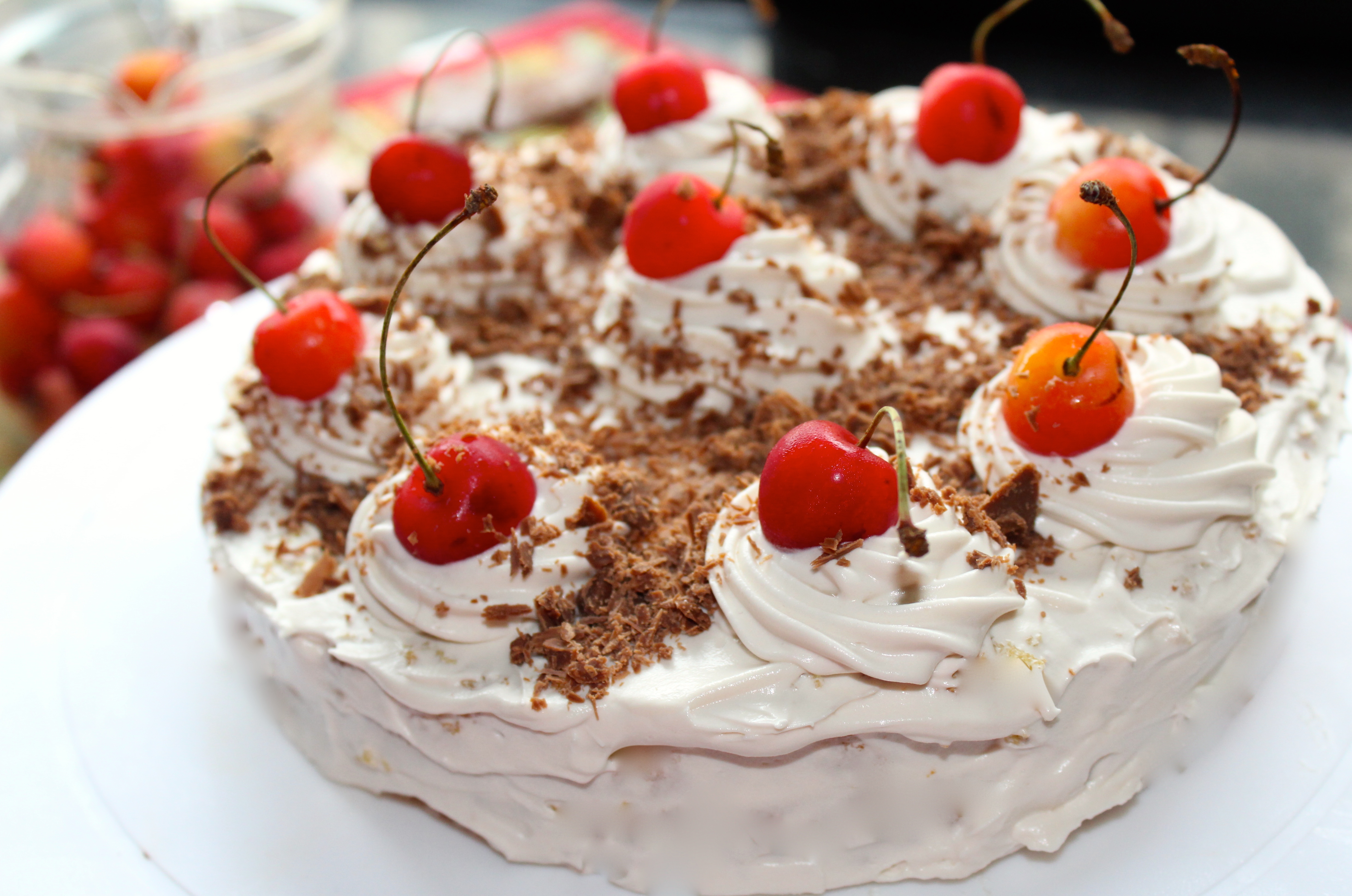 White Forest Cake