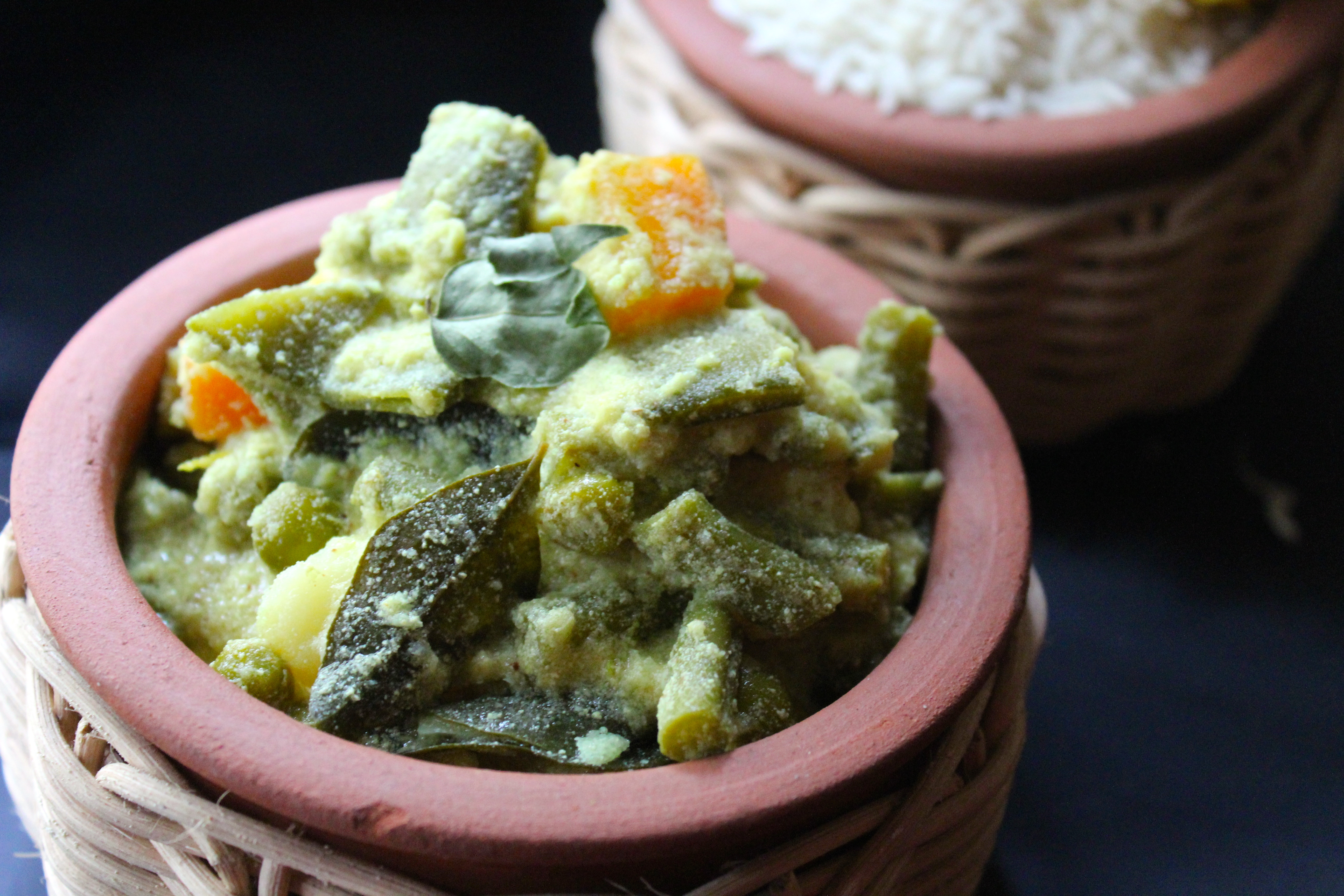 Aviyal (South Indian Mixed Vegetable and Yogurt Curry)