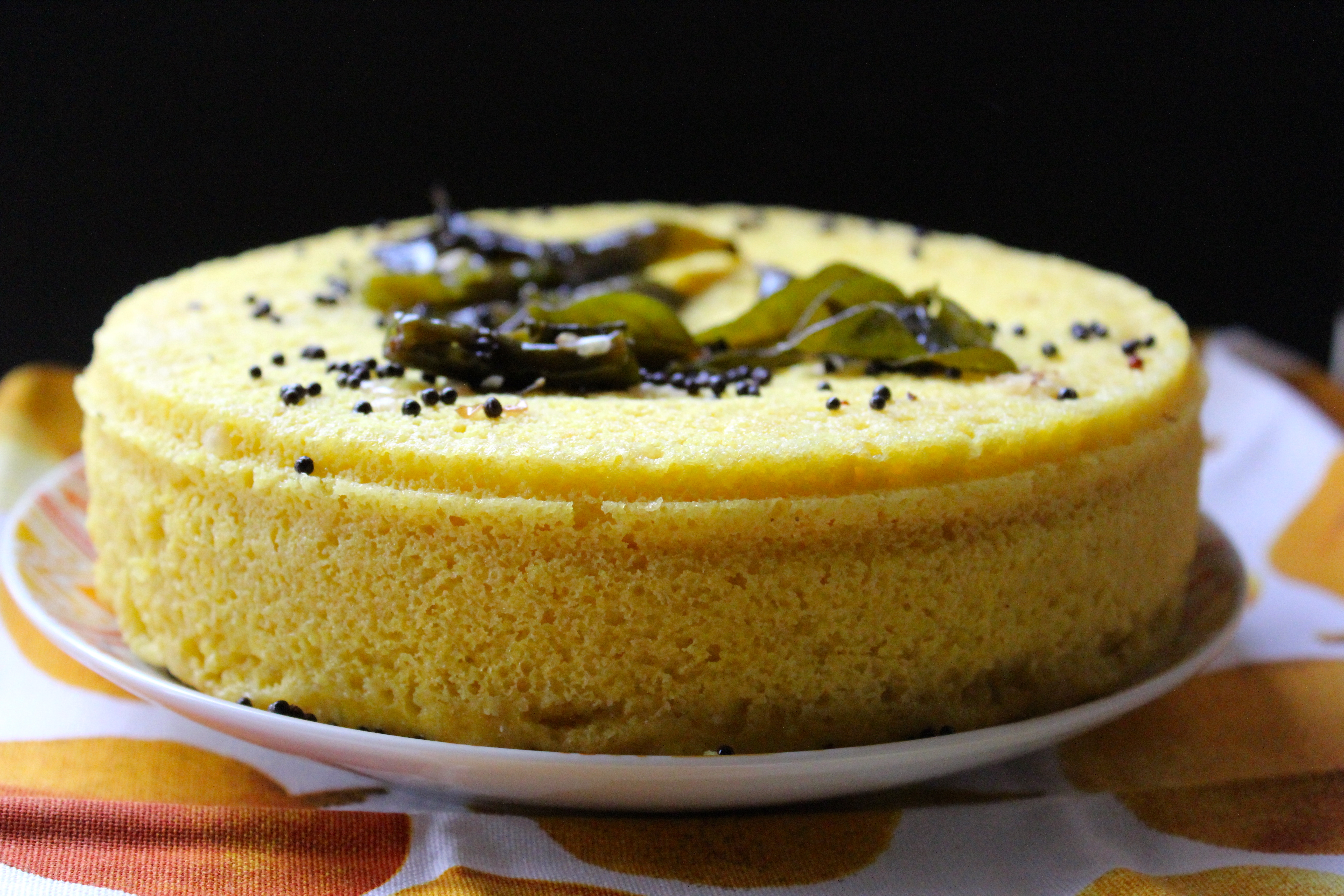 Khaman Dhokla (made with gram flour/besan)