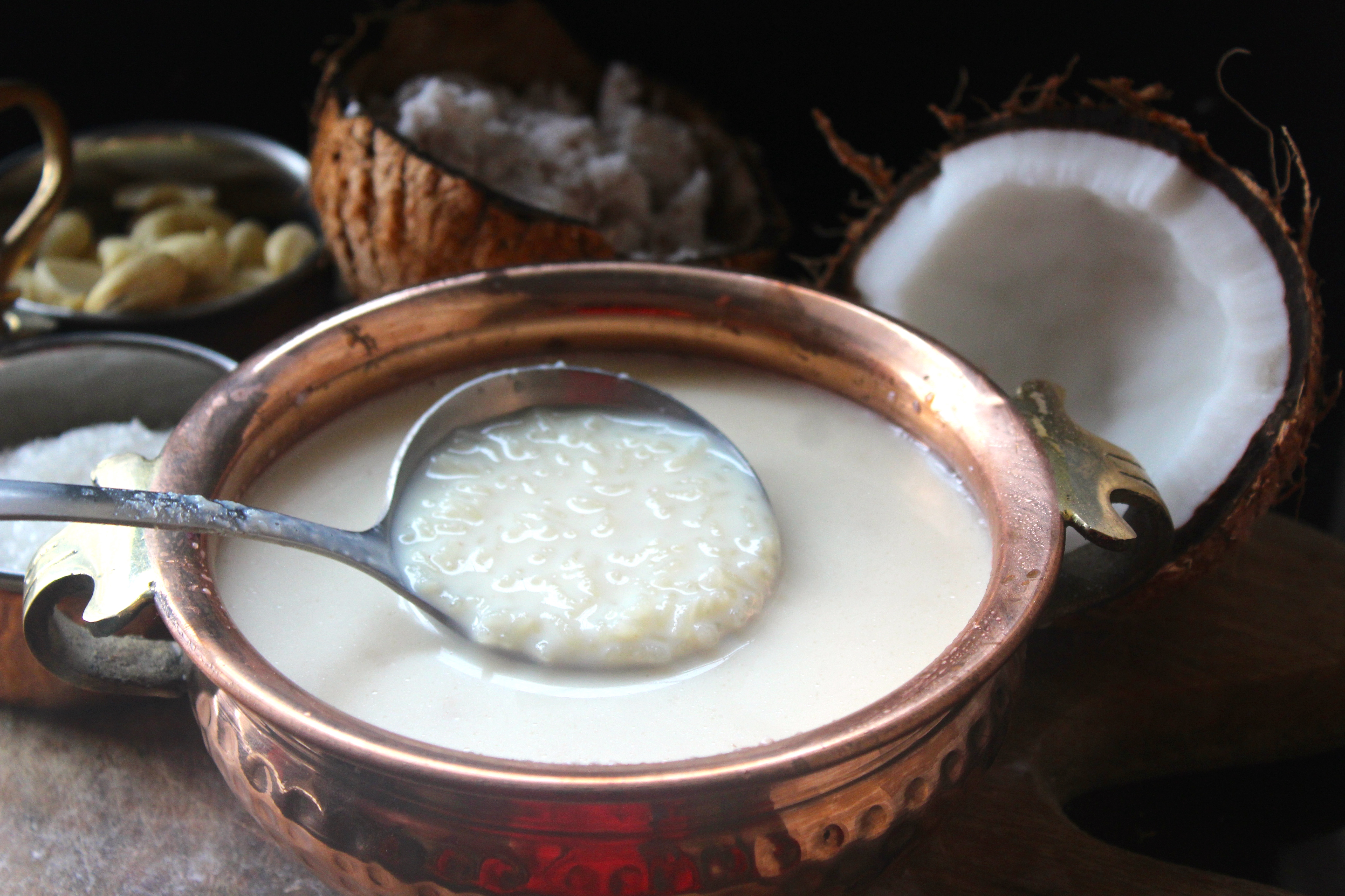 Idichu Pizhinja Payasam (A traditional Kerala pudding with Coconut Milk)