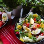 Crispy Vegetables and Egg Spring Salad