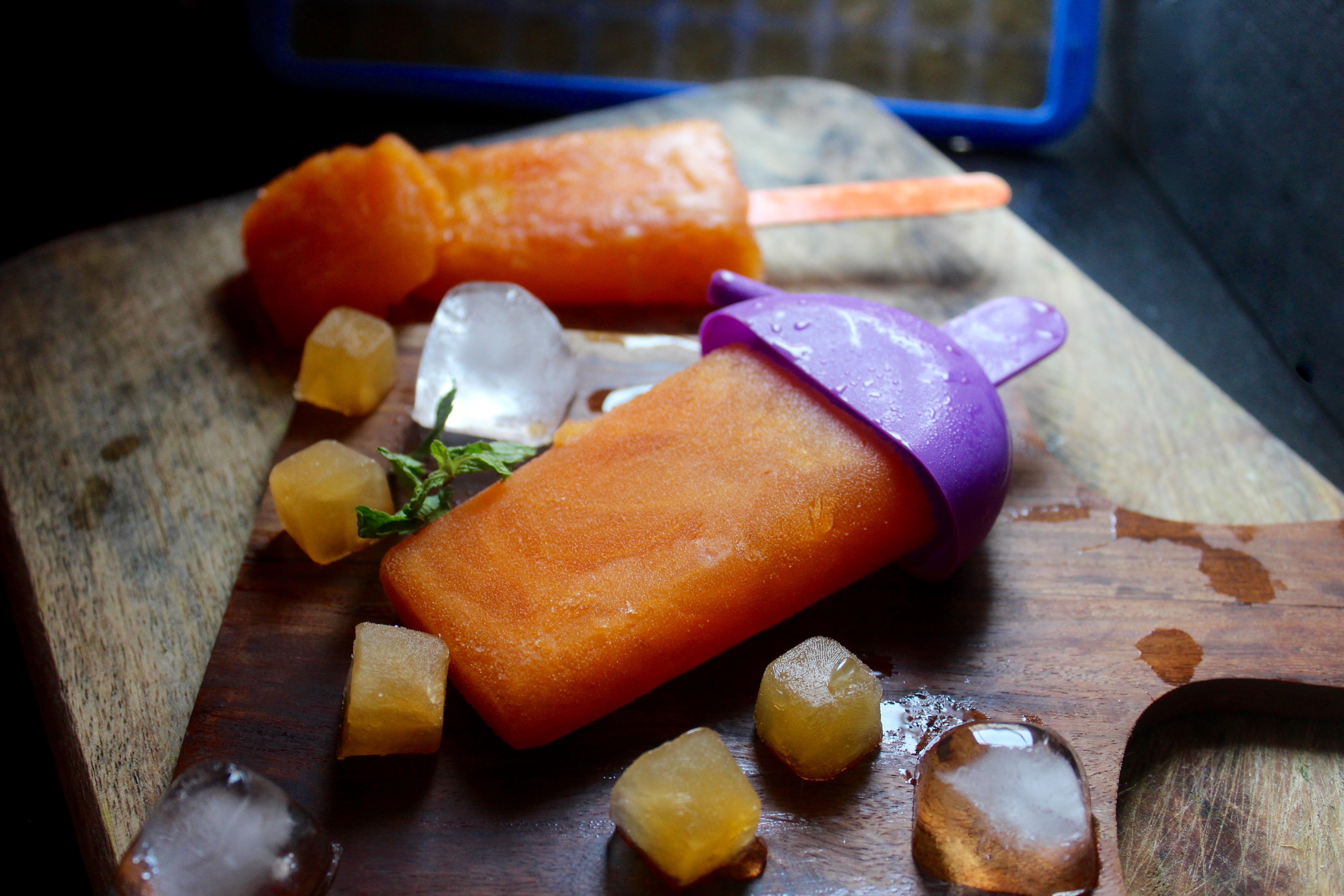 Orange Pineapple Popsicles