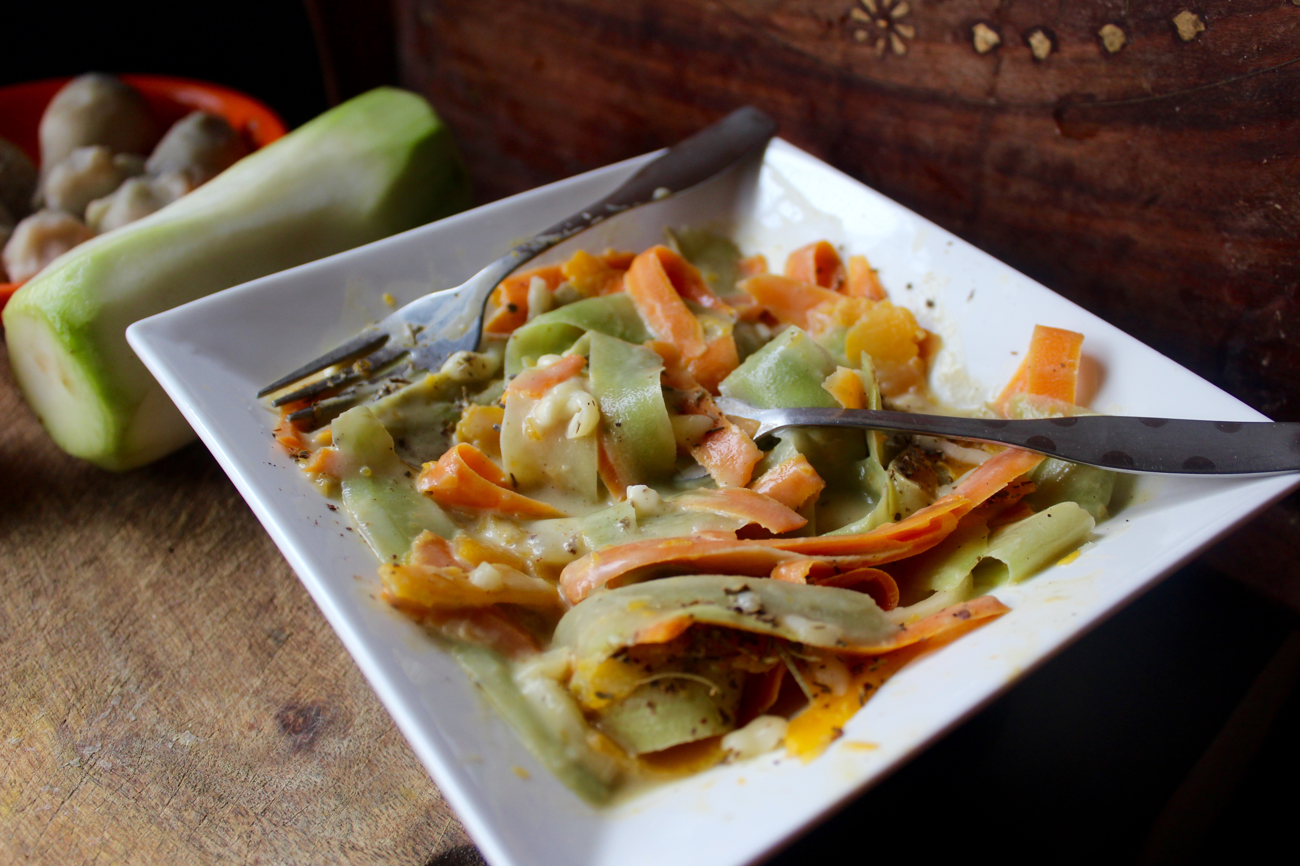 Creamy Vegetable Pasta (gluten free)