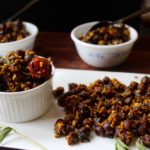 Black Chickpeas/Kala Chana Sundal (South Indian Chickpea Stir Fry)