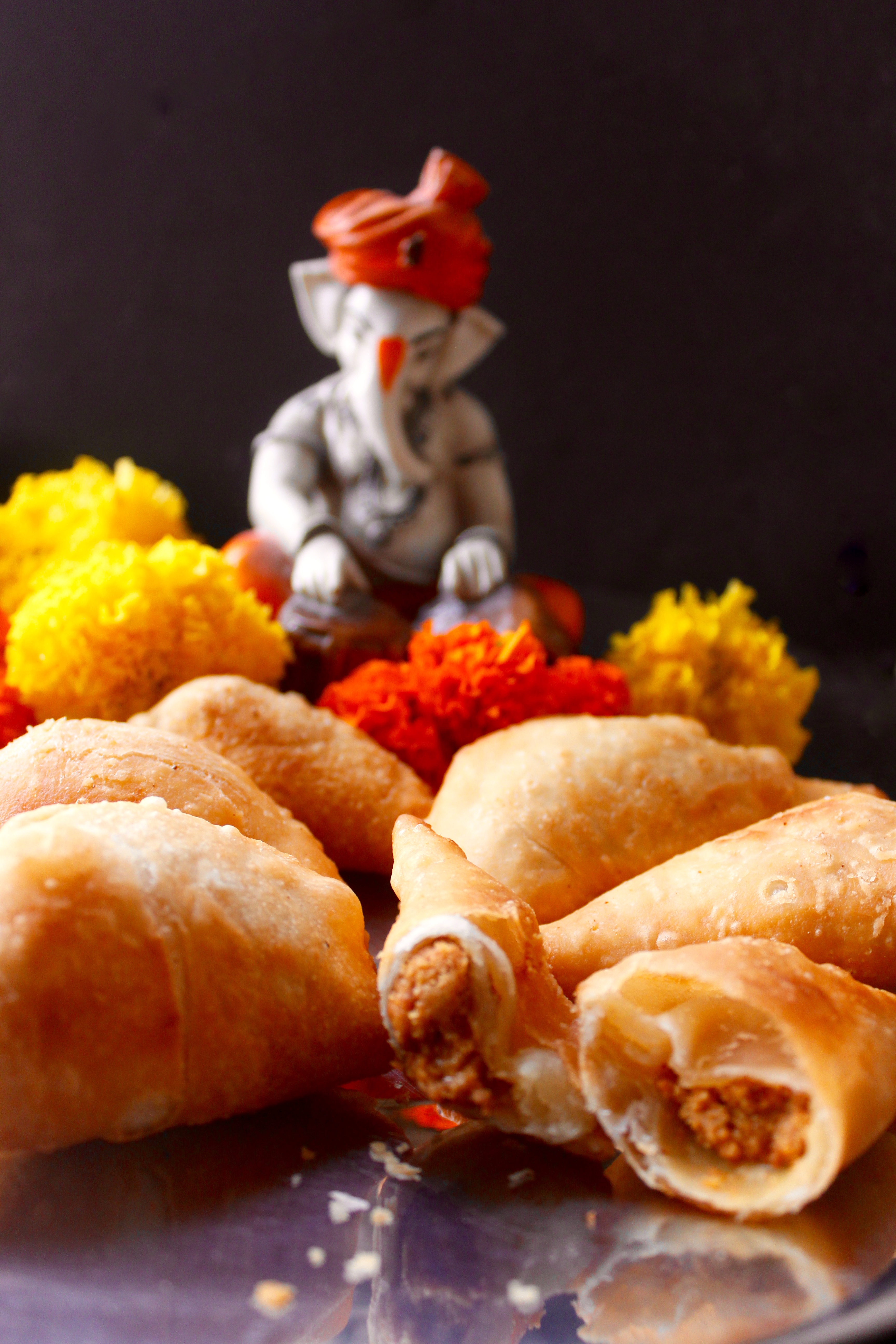 Besan Gujiya for Ganeshotsav