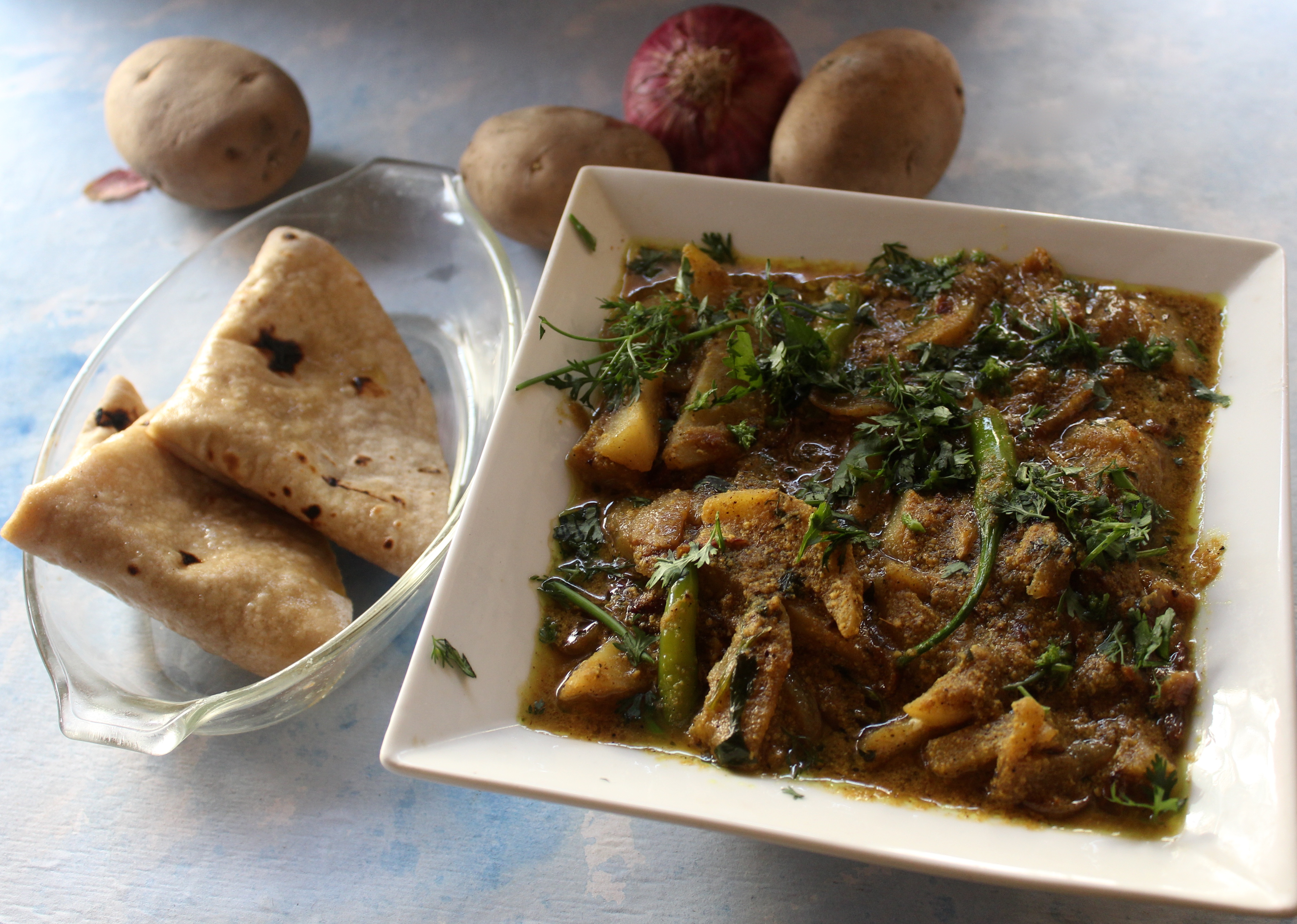 Aloo Palda ( a Himachali Potato Curry)