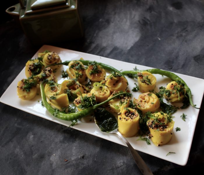 Mini Khandvi Bites