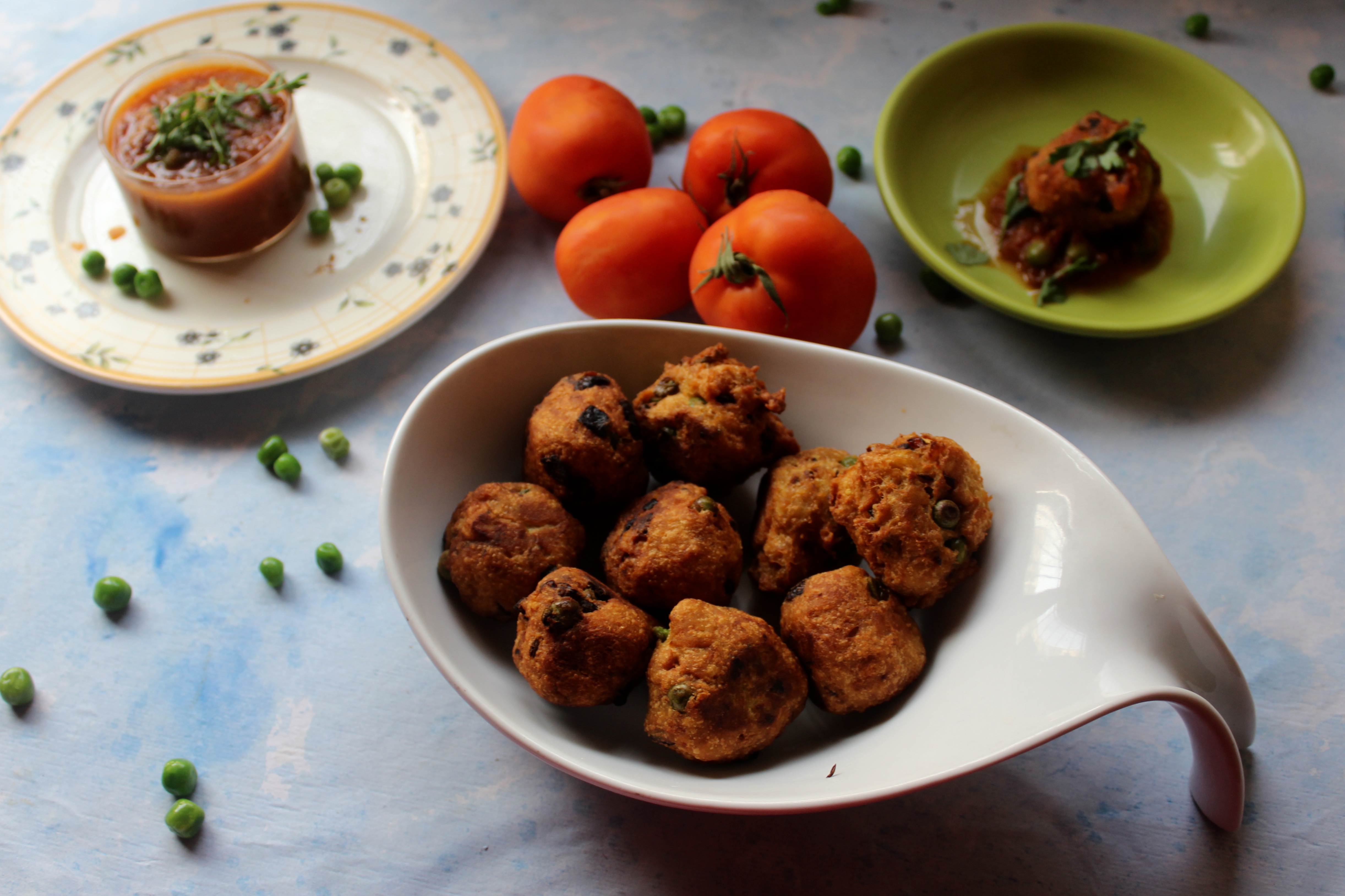 Colocasia (Arbi) Balls in Tangy Tomato Sauce