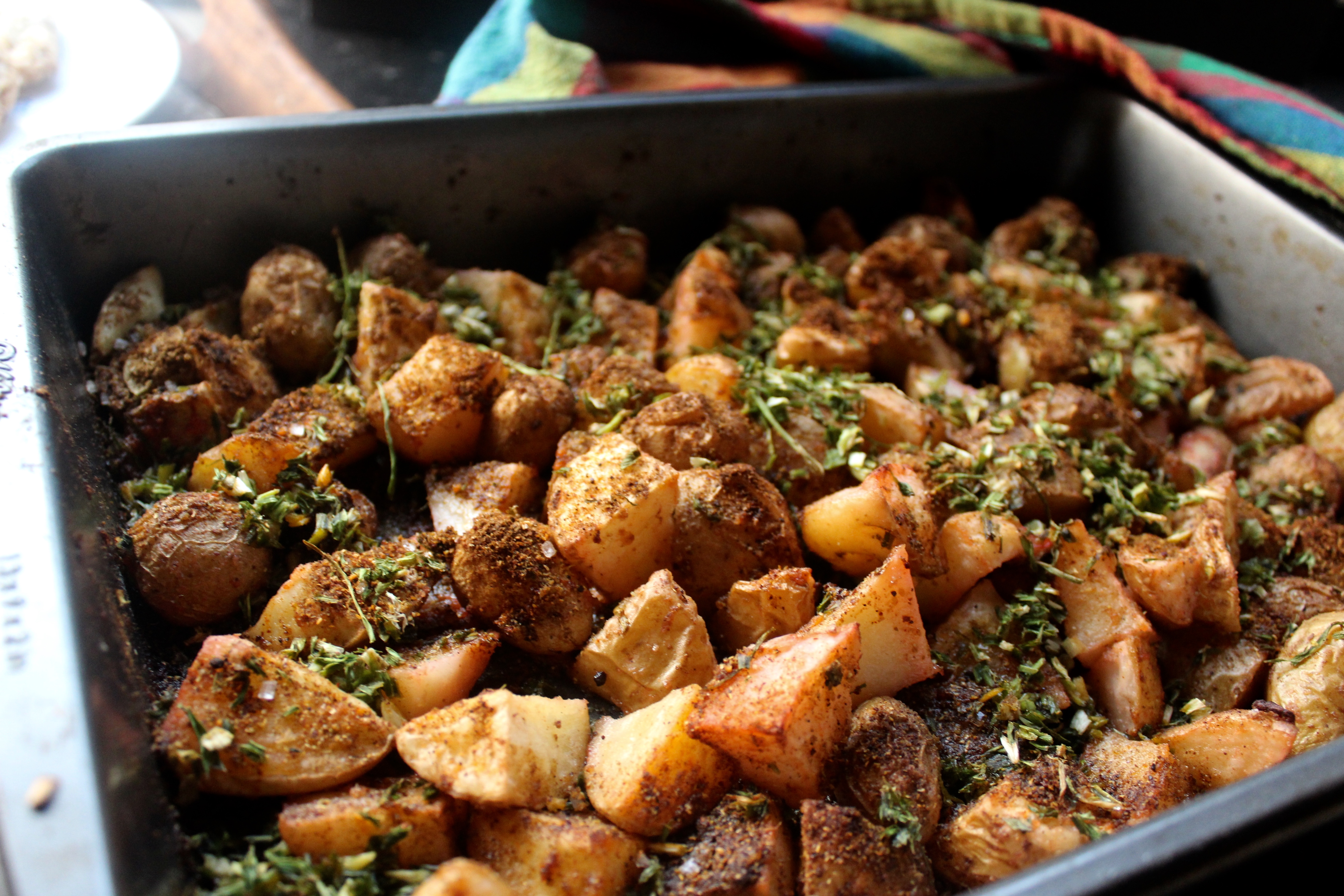 Roasted Potatoes with Garlic Chives