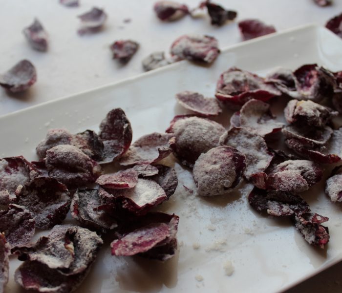 Candied Rose Petals (Using Eggs)