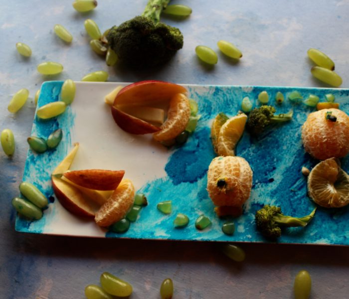 Boats at sea – A food art post for children