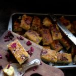 Semolina Yogurt Rose Petal Cake/Rose Flavoured Basbousa