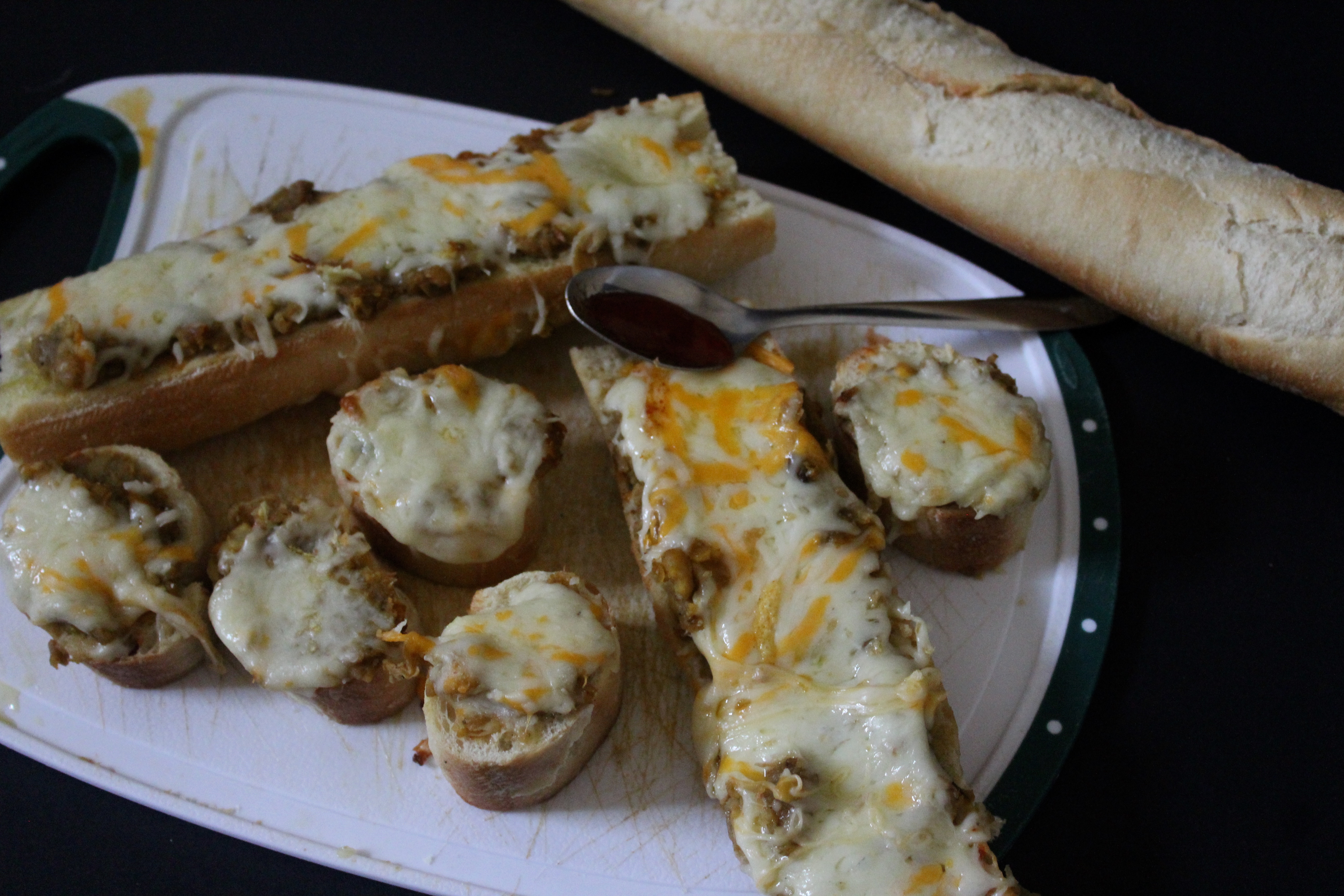 Amritsari Chole Baguette Bruschetta