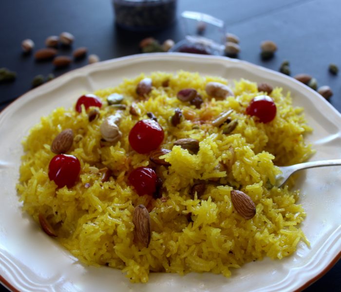 Meetha Chawal Zarda (Kashmiri Sweet Rice Dessert)