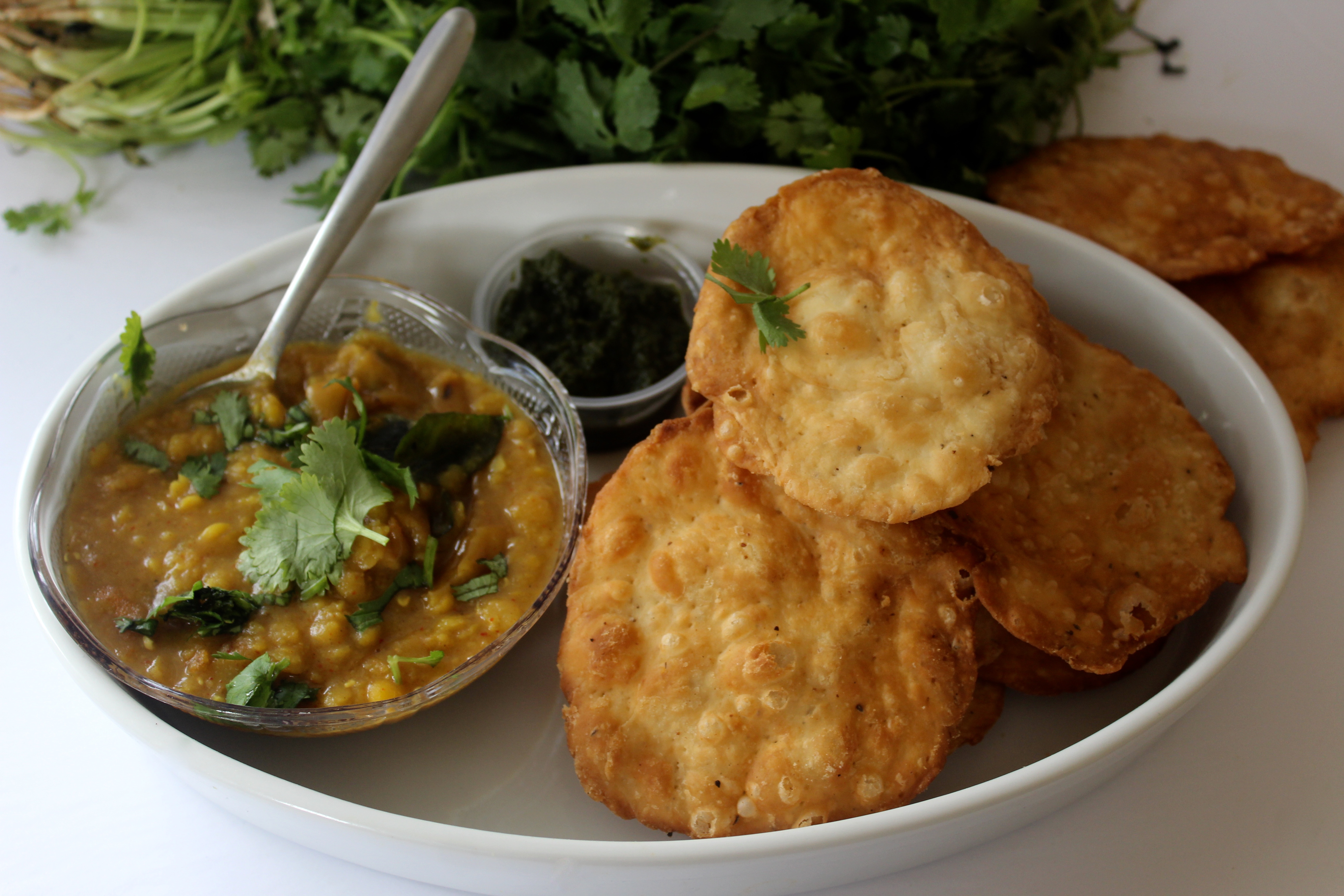 Dal Pakwan (a Sindhi lentil breakfast)