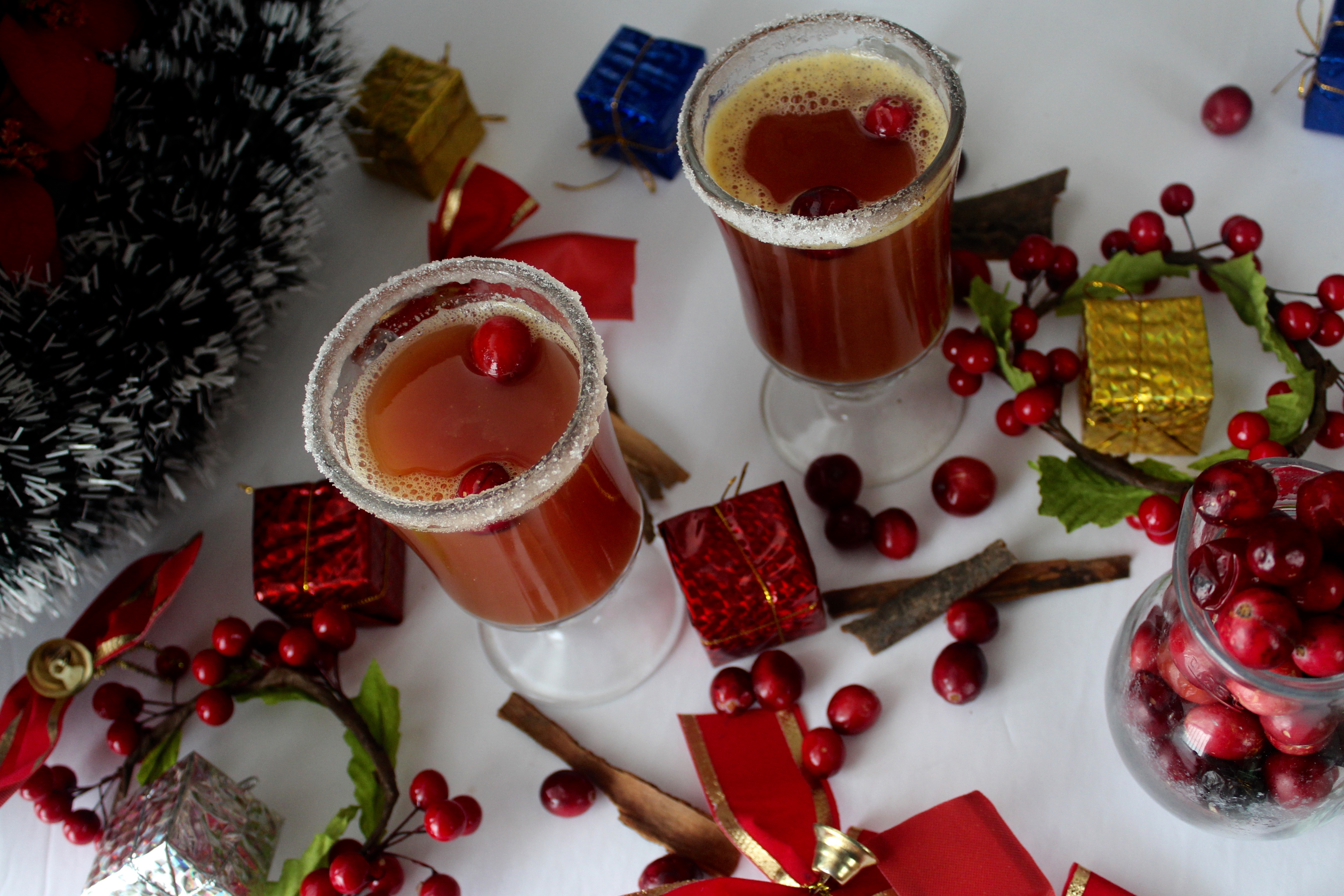 Fruity,Boozy Spiced Christmas Punch